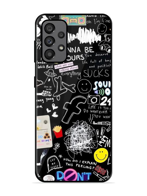 Doodle Diary Glossy Soft Edge Case for Samsung Galaxy A73 (5G)