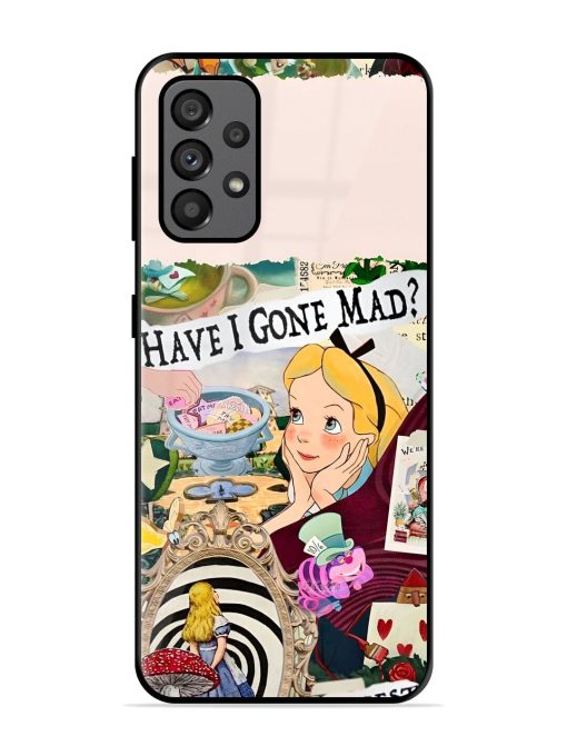 Mad Hatter'S Collage Glossy Soft Edge Case for Samsung Galaxy A73 (5G)