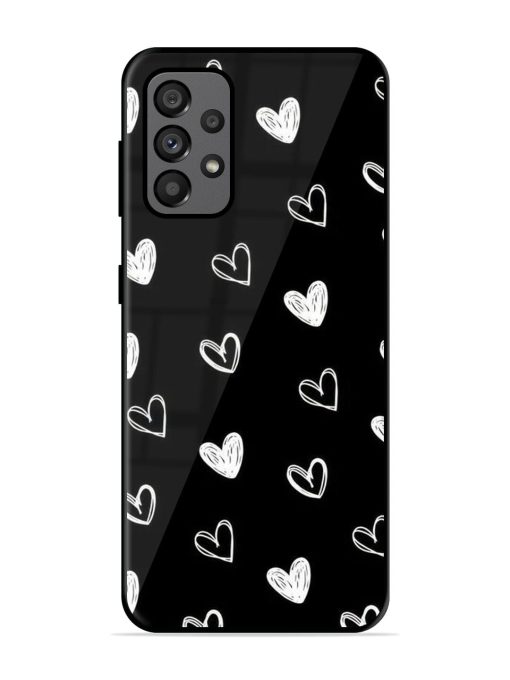 Scattered Hearts Glossy Soft Edge Case for Samsung Galaxy A73 (5G)