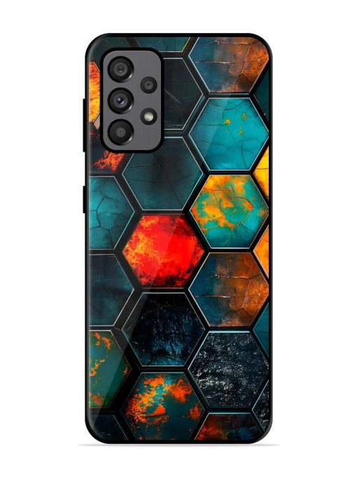 Hexagon Hive Glossy Soft Edge Case for Samsung Galaxy A73 (5G)