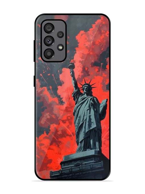 Lady Liberty'S Firework Finale Glossy Soft Edge Case for Samsung Galaxy A73 (5G)