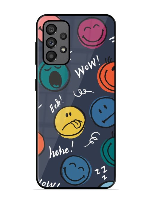 Emoticon Parade Glossy Soft Edge Case for Samsung Galaxy A73 (5G)