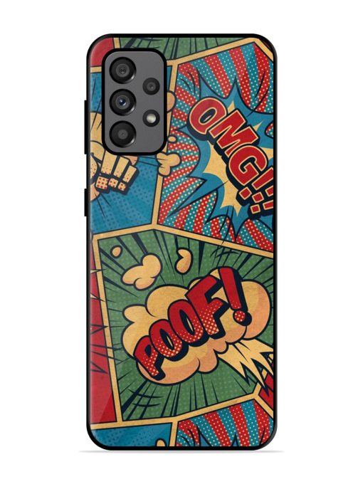 Comic Book Chaos Glossy Soft Edge Case for Samsung Galaxy A73 (5G)