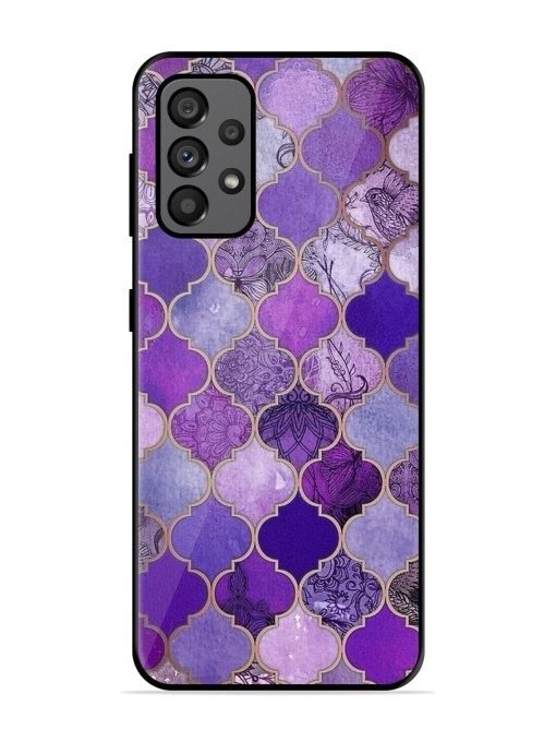 Purple Mosaic Magic Glossy Soft Edge Case for Samsung Galaxy A73 (5G)