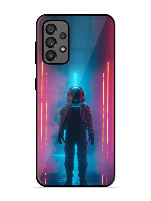 Neon Astronaut Glossy Soft Edge Case for Samsung Galaxy A73 (5G)