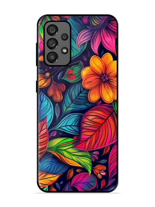 Rainbow Of Blooms Glossy Soft Edge Case for Samsung Galaxy A73 (5G)