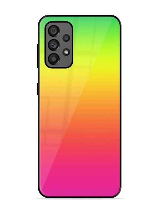 Rainbow Gradient Glossy Soft Edge Case for Samsung Galaxy A73 (5G)