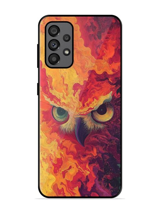 Fiery Owl Glossy Soft Edge Case for Samsung Galaxy A73 (5G)