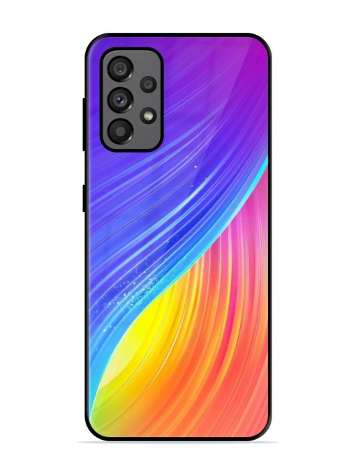 Neon Swirl Glossy Soft Edge Case for Samsung Galaxy A73 (5G)