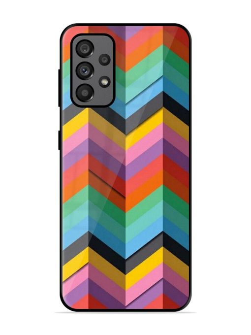 Colorful Zigzag Glossy Soft Edge Case for Samsung Galaxy A73 (5G)