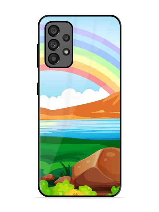 Rainbow Over The Lake Glossy Soft Edge Case for Samsung Galaxy A73 (5G)