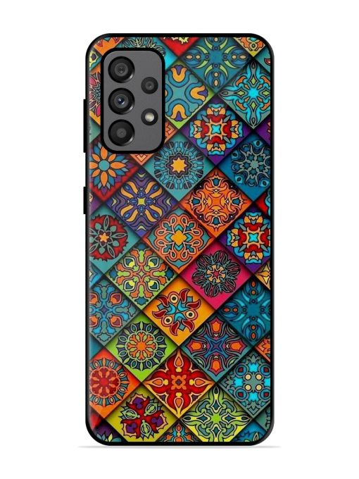 Patchwork Mandala Mosaic Glossy Soft Edge Case for Samsung Galaxy A73 (5G)