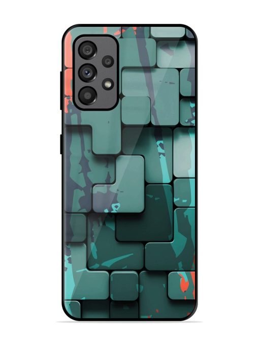 Abstract Geometric Mosaic Glossy Soft Edge Case for Samsung Galaxy A73 (5G)