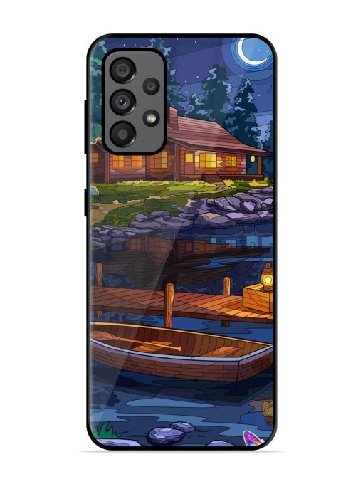 Moonlit Serenity Glossy Soft Edge Case for Samsung Galaxy A73 (5G)