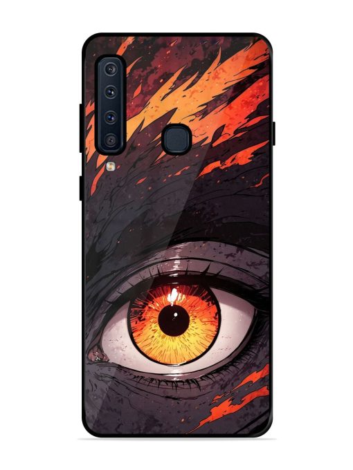 Inferno Gaze Glossy Soft Edge Case for Samsung Galaxy A9 (2018) Chachhi