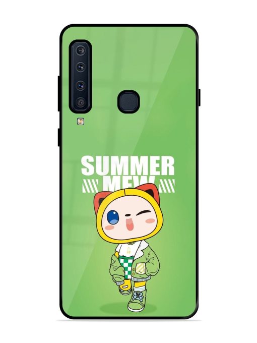 Purrfect Summer Glossy Soft Edge Case for Samsung Galaxy A9 (2018) Chachhi