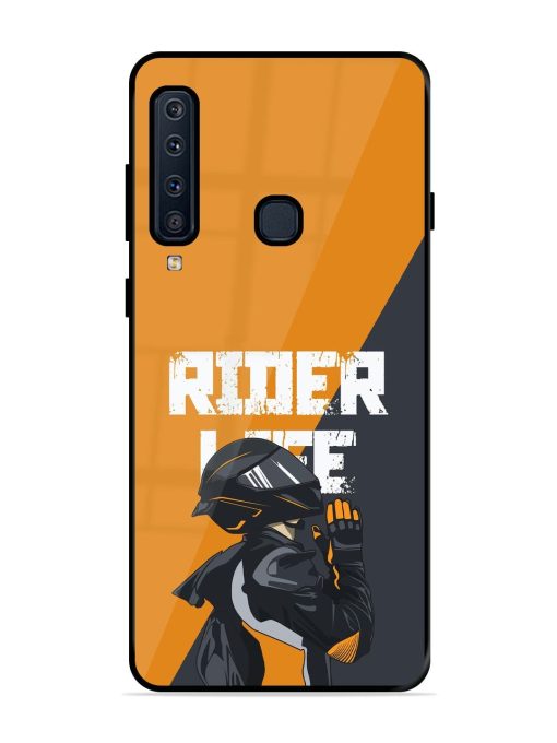 Ride Never Ends Glossy Soft Edge Case for Samsung Galaxy A9 (2018) Chachhi