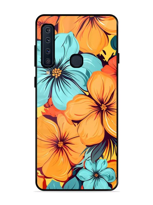 Tropical Bloom Glossy Soft Edge Case for Samsung Galaxy A9 (2018) Chachhi