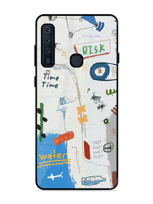 Mind Map Madness Glossy Soft Edge Case for Samsung Galaxy A9 (2018) Chachhi