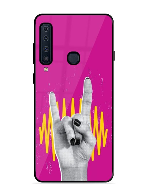 Rock Hand Glossy Soft Edge Case for Samsung Galaxy A9 (2018) Chachhi