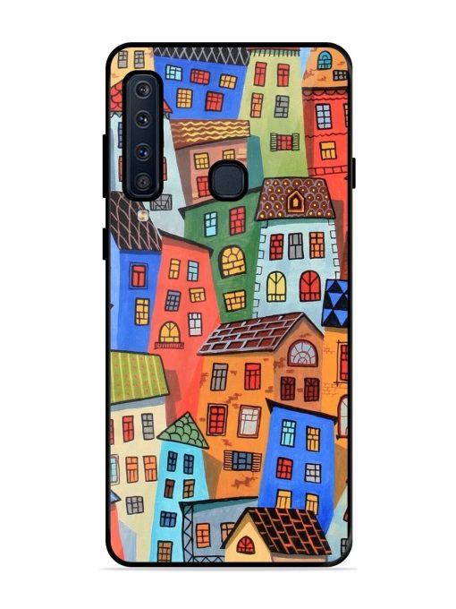 Rainbow House Glossy Soft Edge Case for Samsung Galaxy A9 (2018) Chachhi