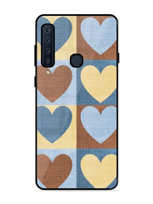 Hearts On Canvas Glossy Soft Edge Case for Samsung Galaxy A9 (2018) Chachhi