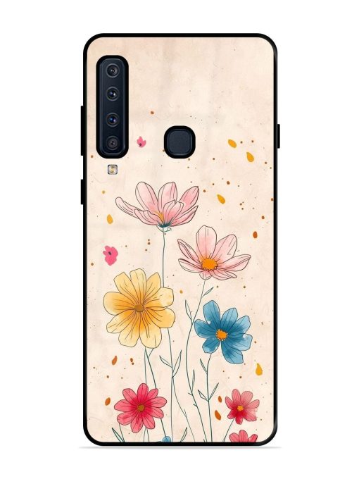 Delicate Bloom Glossy Soft Edge Case for Samsung Galaxy A9 (2018) Chachhi