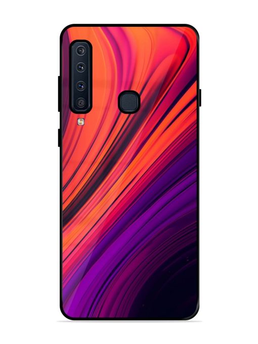 Crimson Curls Glossy Soft Edge Case for Samsung Galaxy A9 (2018) Chachhi