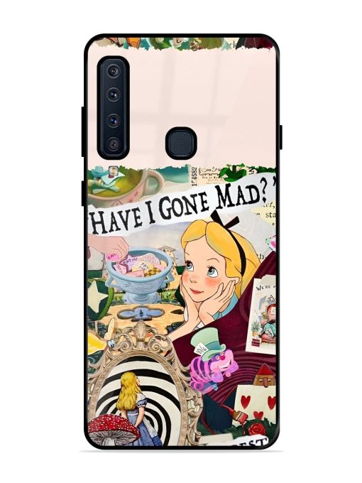 Mad Hatter'S Collage Glossy Soft Edge Case for Samsung Galaxy A9 (2018) Chachhi