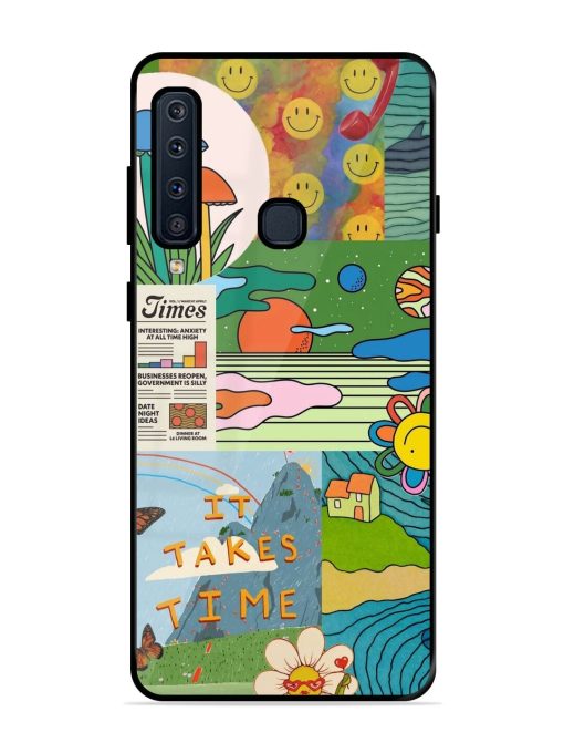 Groovy Vibes Glossy Soft Edge Case for Samsung Galaxy A9 (2018)