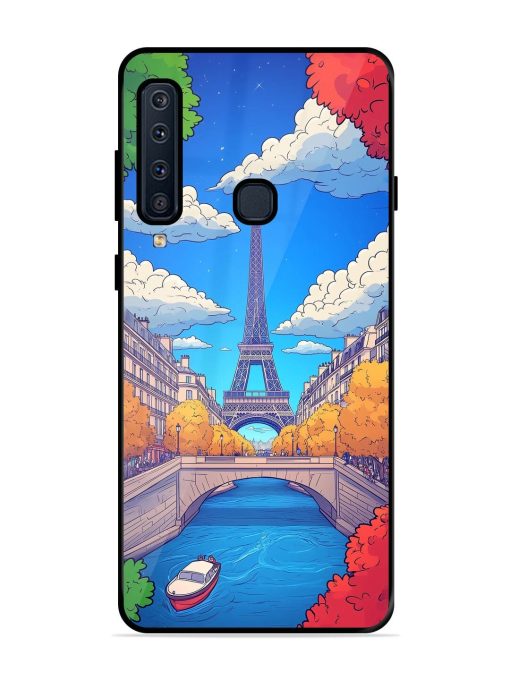 Parisian Panorama Glossy Soft Edge Case for Samsung Galaxy A9 (2018) Chachhi