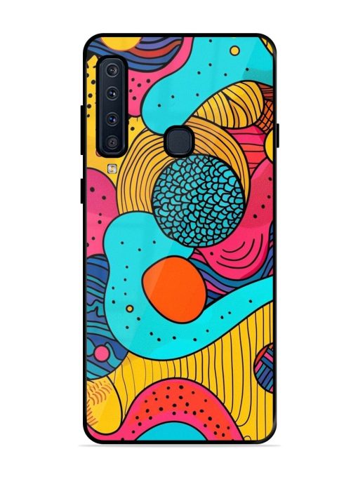 Psychedelic Patterns Glossy Soft Edge Case for Samsung Galaxy A9 (2018) Chachhi