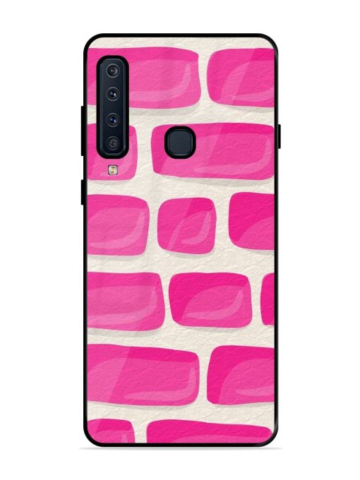 Pink Brick Wall Glossy Soft Edge Case for Samsung Galaxy A9 (2018) Chachhi