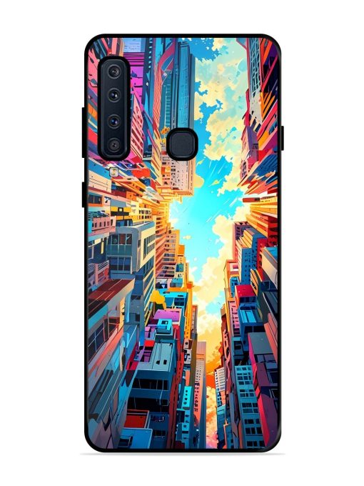 Skyward City Glossy Soft Edge Case for Samsung Galaxy A9 (2018) Chachhi