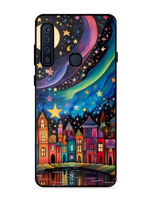 Starlit Village Glossy Soft Edge Case for Samsung Galaxy A9 (2018) Chachhi