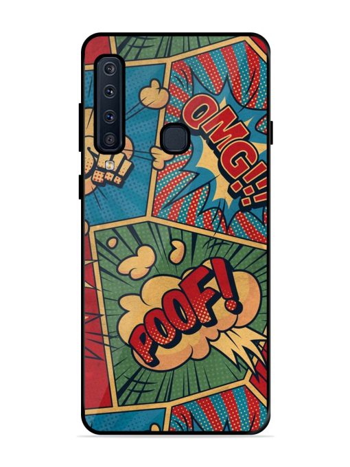 Comic Book Chaos Glossy Soft Edge Case for Samsung Galaxy A9 (2018) Chachhi