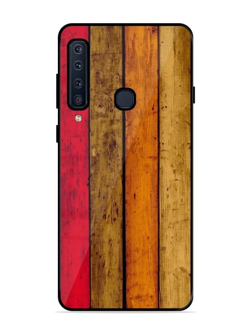 Colorful Woodgrain Glossy Soft Edge Case for Samsung Galaxy A9 (2018) Chachhi