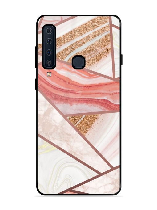 Rosy Mosaic Glossy Soft Edge Case for Samsung Galaxy A9 (2018) Chachhi