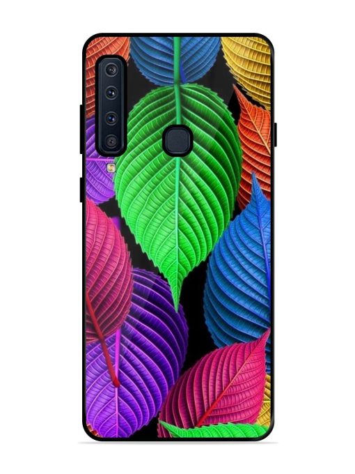 Rainbow Leaf Symphony Glossy Soft Edge Case for Samsung Galaxy A9 (2018) Chachhi