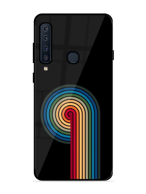 Rainbow Ripple Glossy Soft Edge Case for Samsung Galaxy A9 (2018) Chachhi