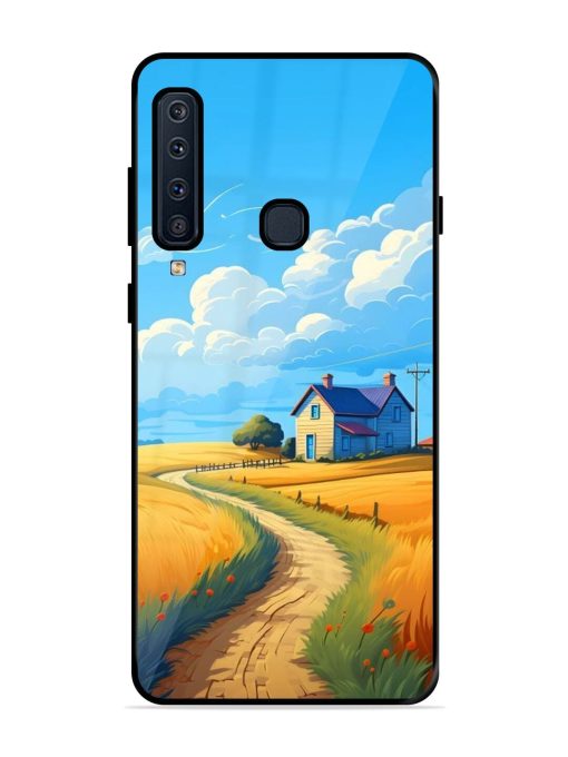 Countryside Cottage Glossy Soft Edge Case for Samsung Galaxy A9 (2018) Chachhi