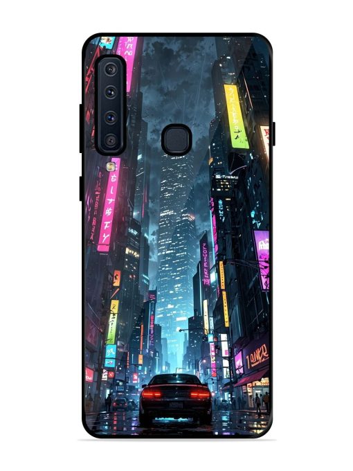 Neon Nightscape Glossy Soft Edge Case for Samsung Galaxy A9 (2018)