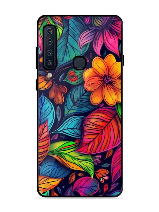 Rainbow Of Blooms Glossy Soft Edge Case for Samsung Galaxy A9 (2018) Chachhi