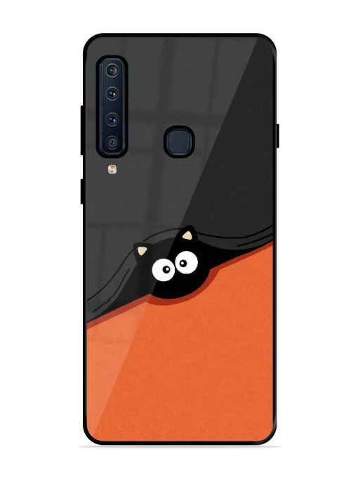 Peek-A-Boo Kitty Glossy Soft Edge Case for Samsung Galaxy A9 (2018) Chachhi