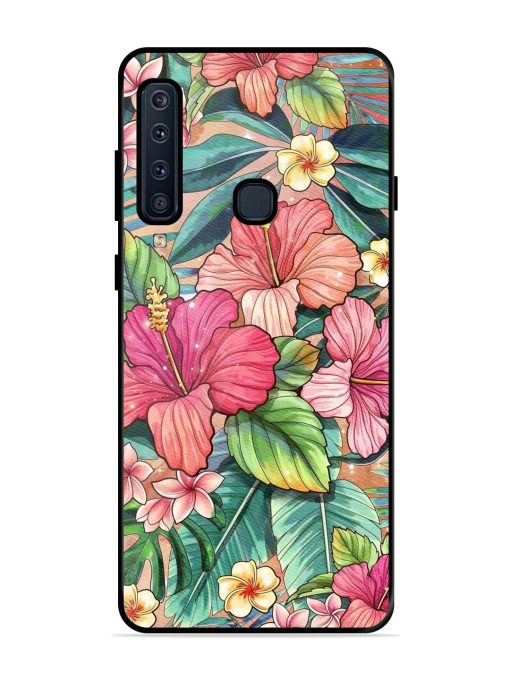 Tropical Tapestry Glossy Soft Edge Case for Samsung Galaxy A9 (2018) Chachhi