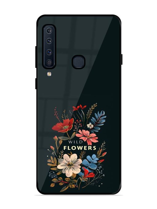 Dark Floral Glossy Soft Edge Case for Samsung Galaxy A9 (2018)