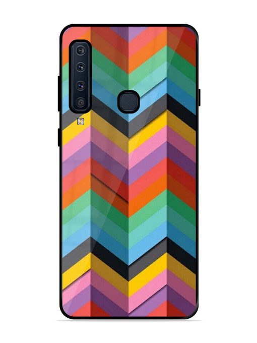 Colorful Zigzag Glossy Soft Edge Case for Samsung Galaxy A9 (2018) Chachhi