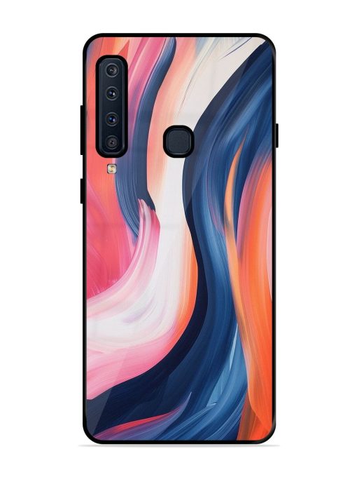 Whirling Hues Glossy Soft Edge Case for Samsung Galaxy A9 (2018) Chachhi