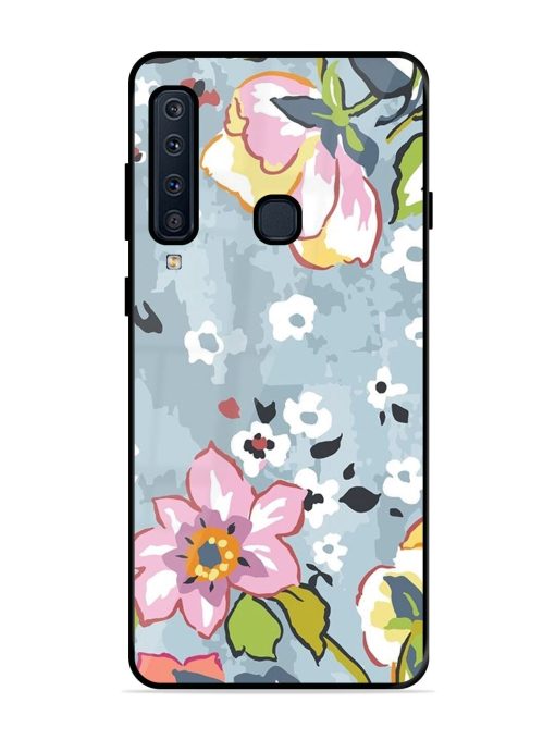 Floral Fantasy Glossy Soft Edge Case for Samsung Galaxy A9 (2018) Chachhi