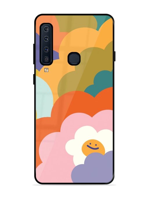 Happy Flower Power Glossy Soft Edge Case for Samsung Galaxy A9 (2018) Chachhi